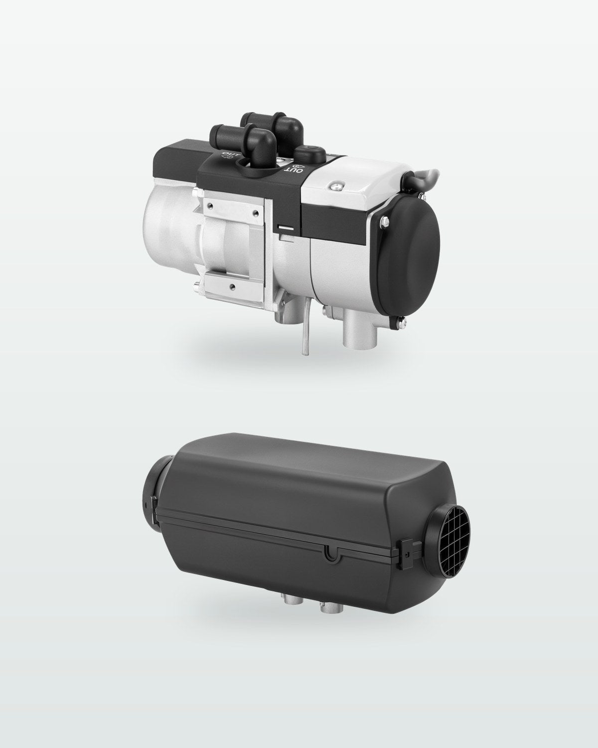 Autoterm Flow 5 -vesilämmitin ja Autoterm Air 4D -ilmalämmitin